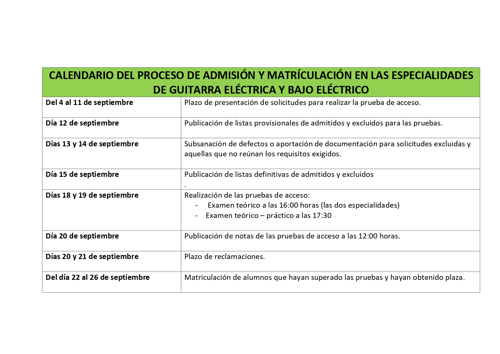 CALENDARIO GUITARRA ELECTRICA CALENDARIO GUITARRA ELECTRICA