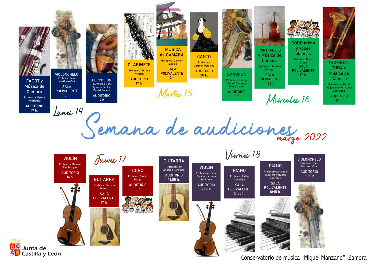 AUDICIONES SEGUNDO TRIMESTRE CURSO 2122