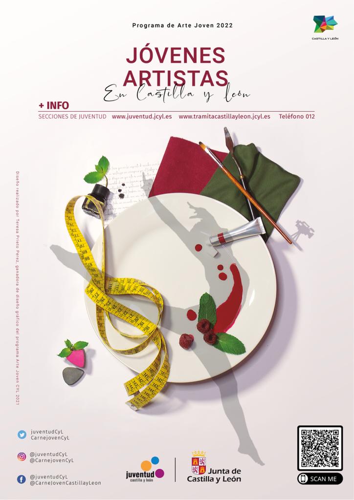CARTEL JOVENES ARTISTAS CASTILLA Y LEÓN 2022